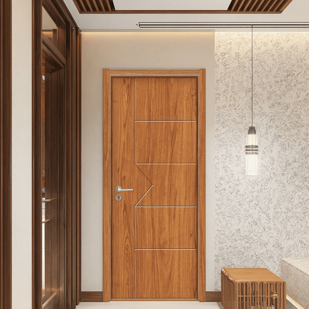 Elegant interior door finish